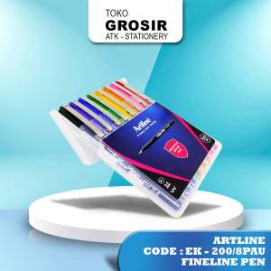 ARTLINE Pulpen Writing Pens Set 8 Warna EK-200/8PAU