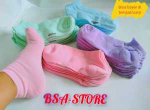 KAOS KAKI PENDEKWANITA POLOS TEBAL MULTIWARNA