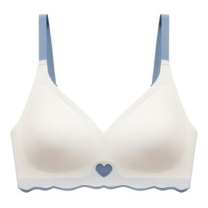 Lizida Stealing Heart Thief Naked No Trace Jelly Soft Support Underwear Girly Style Small Chest Gathered Thin Section No Steel Ring Underwear