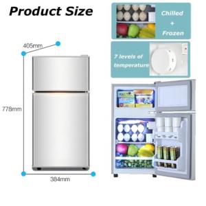 Mini Refrigerator With Freezer 2 Door Refrigerator Energy Conservation Mute freezer Inverter Fridge