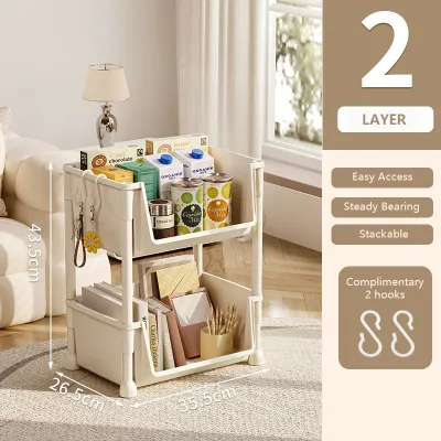 FODI Foldable Storage Cabinet | Transparent Double Door Storage Box | Clothes Wardrobe Organizer | Home Storage Cabinet | Lockable Wheels