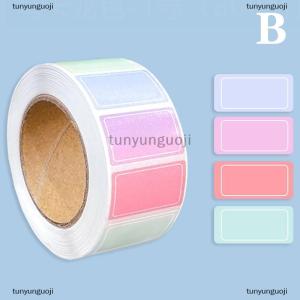 [COD] tunyunguoji สติกเกอร์ป้ายกำกับสีกันน้ำ800ชิ้น เซ็ตป้ายแท็กแบบถอดได้สำหรับการจำแนกไฟล์ที่อยู่สินค้าคงคลัง