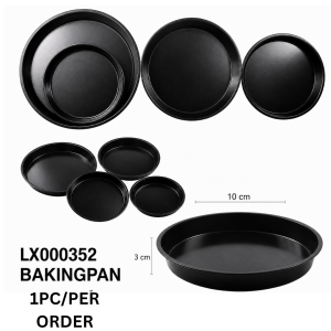 10/11inches Round Pizza Pan Carbon Steel Dish Tray Steel Non-stick Pizza Bake Pan