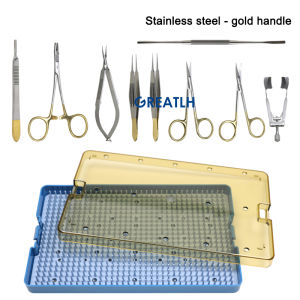 Pterygium Conjunctival Graft Tools Kit Ophthalmic Micro Instruments Autoclavable Disinfection Box for Eye Operation Health equipment