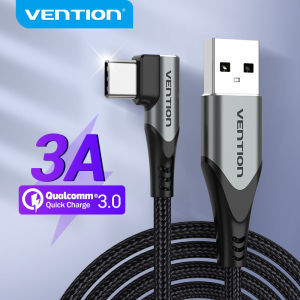 Vention USB C Cable Fast Charge Type C Date Cable 3A For Samsung HuaWei XiaoMi OPPO VIVO Google phone Type C Wire USB C Fast Charge Date Cable QC 3.0