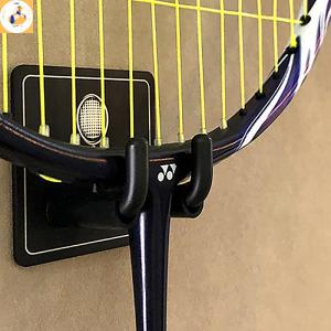 EOY Wall Mounted Racket Holder Tennis Racket Holder Badminton Racket Holder Stainless Steel Wall Hook Storage Rack