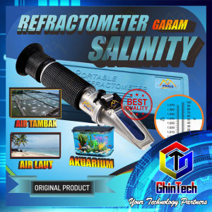 Salinity Refractometer alat ukur kadar garam asin laut payau