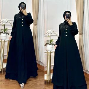 New Denara Dress Matt Ceruty Babydoll Size XL Dress Kondangan Terbaru 2024 Trendy Viral Murah COD