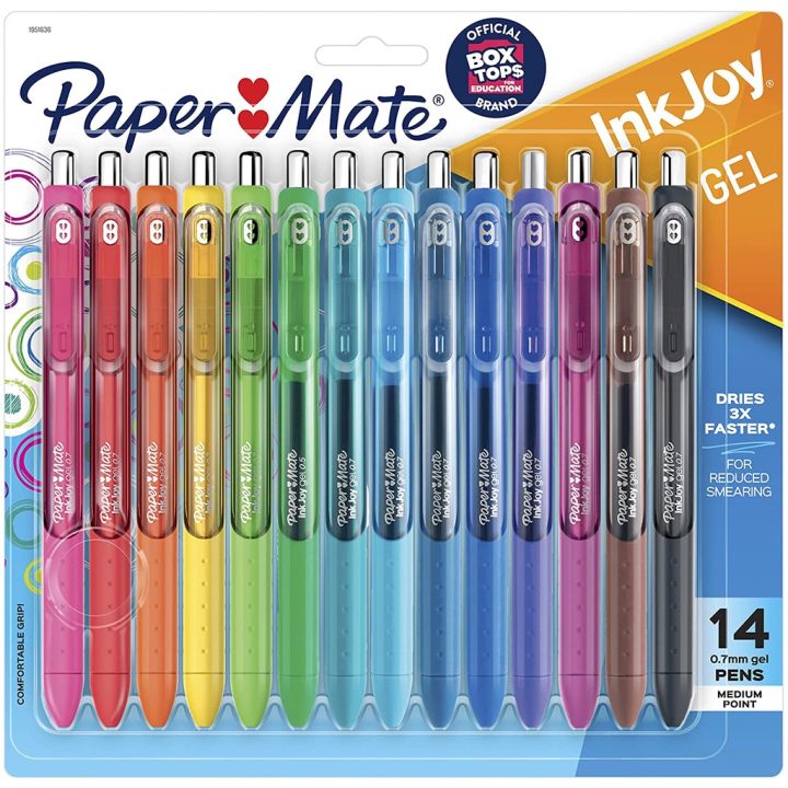Paper Mate InkJoy mm Medium Point Gel Pen Color Set Lazada