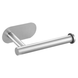 Self-Stick Wall Mount Toilet Paper Holder For Bathroom Kitchen Silver Gold Black Towel Storage Stand Stainless Steel Tissue Rack