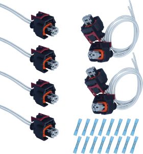 MOMYCAT 8PCS PT3739 Fuel Injector Pigtail Connector Kit OEM 19368140