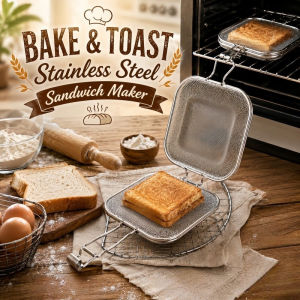 Stainless Steel Sandwich Baking Net Fixed Bread Toaster Breakfast Machine Fixed Heating Grill Clip