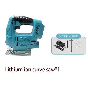 45 ° Brushless Electric Curve Saw Cordless Multi functional Fixture for Sawing Pipe Electric Tool Used for Makita Battery Japanese Original Professional Grade Brushless Motor Variable Speed Low Noise Woodworking Fixture Saw Belt Free Accessories
