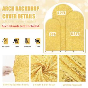 🇲🇾Stock🔥Moon Wedding Arch Cover Spandex Fitted Wedding Arch Stand Covers Arch Backdrop Stands Cover for Birthday Party