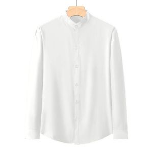 Mens Summer Loose Fit Shirt Multi-Color Optional Breathable & Casual Shirt Comfortable Long-Sleeved Plain Color Shirt For Men