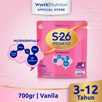 S-26 PROMISE Tahap 4 Vanila Susu Bubuk untuk Anak Usia 3-12 Tahun 700gr