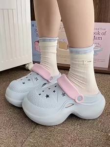 [Free Shipping] 2026 WomenS Summer EVA Clogs Thick-Soled New Style High-Top Beach-Friendly Durable Breathable And With A Closed-Toe Design