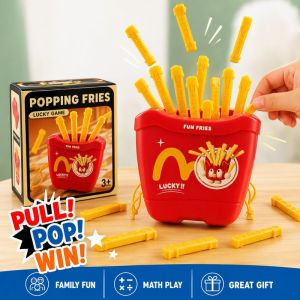 Pop Up Fries Board Game Lucky Draw Interactive Home Party Math Learning Number Skills Kids Gift