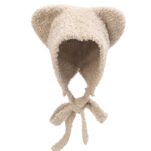 New Fashion Bear Ear Wool Hats Women Autumn Winter Warm Thickened Ear Protection Caps Knitted Bomber Bonnets Beanies Panama Hat