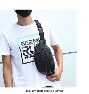 Tas Selempang Pria Kulit Sintetis Waistbag Pria Tas Pinggang Westbag Waist bag Westbag Wesbag Pria Kulit Anti Air Terbaru