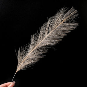 5/1PCS Fluffy Pampas Grass Boho Decor Flower Fake Plant Reed Simulated Wedding Party Christmas Home Decor Artificial Flower