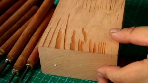 Hanson8 Wood Carving Chisel White Steel Hand-made Woodworking Root Carving Nuclear Flat Round Printmaking Lettering 4Y1Z7
