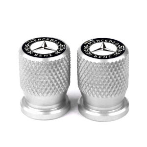 ฝาปิดล้อฝาปิดวาล์วลมยางรถ Mercedes Benz 2/4ชิ้นฝาครอบวาล์วยางกันฝุ่นละอองโลหะสำหรับ W205 W207คลาส C W211 W212 W204 W206 W213 W218 W222