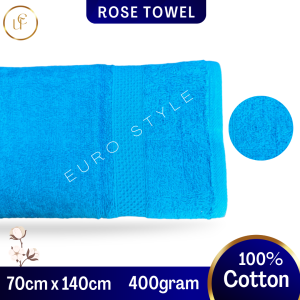 Rose Towel 400GSM 100% Cotton Tiffany Blue - Turquoise Blue Soft Home Stay Towel