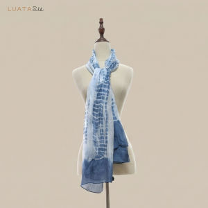 Khăn Lụa Tơ Tằm Cao Cấp Nhịp Sóng Luata Silk Nhuộm Loang Sang Trọng Phụ Kiện Thời Trang & Quà Tặng Tinh Tế