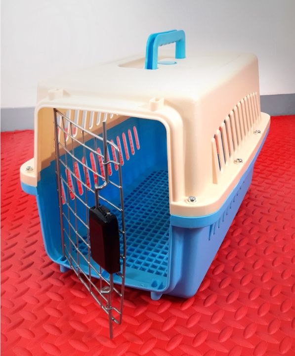 Raptor Pet Carrier Heavy Duty Plastic Kennel 48 X 31 X 31 Cm Blue