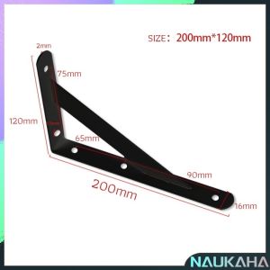 NAU.K Heavy Duty Shelf Bracket Wall Mount 90° Brackets for Floating Shelf