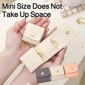 Organizer Compact and Portable Metal Snap Fastener Jewelry Box Scratch-resistant Mini Size