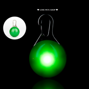 Đèn led chống đi lạc cho Chó Mèo hình mặt dây chuyền (mẫu mới) - Love Pets Shop