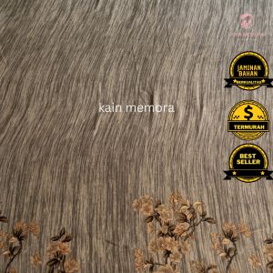 Kain Memora Kain Bahan Diorrsilk Premium Vol 6 Motif Serat Pohon dan Bunga Lebar 150 cm