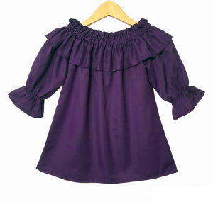 OS LADIES - New Real Pict - Blouse Cewek / Blus Wanita Atasan Sabrina Rose size L dan XXL