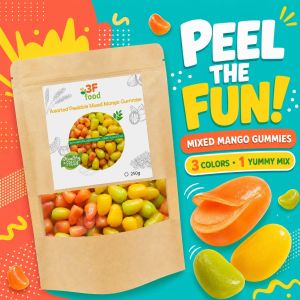 Assorted Peelable Mixed Mango Gummies 100g | Soft & Chewy Fruity Candy | Sweet Mango Flavor