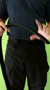Kopel dan sabuk dalam hitam Polri Satpam TNI Polsuspas Dishub Kemenhub Polpp