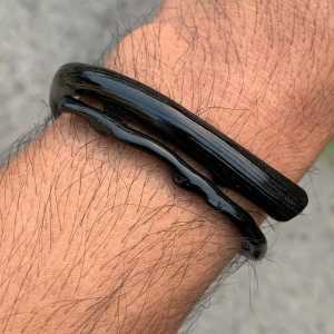 Gelang Akar Bahar Hitam Berserat Natural Lentur