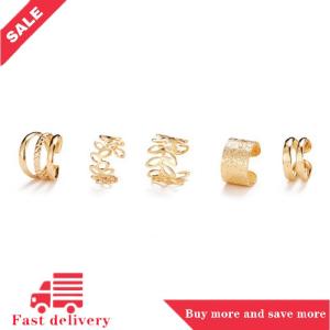 [COD]Flash Delivery 5Pcs Set Of Simple Personality Ear Cuff Alloy Jewelry Classic Ear Accessories For Women Daily Party Wear