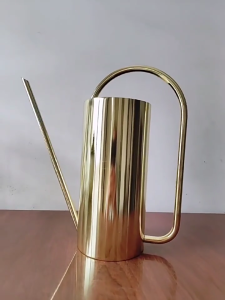 Stainless Steel Watering Can 51oz with Elegant Modern Design and Long Spout for Indoor and Outdoor Garden Use