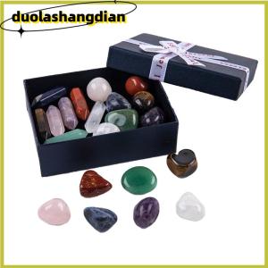 [Duola] 14pcs Seven Chakra Energy Healing Stone Natural Ornaments Gifts