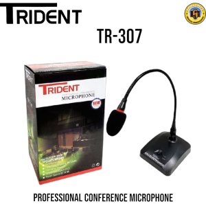 TRIDENT TR-307 Professional Conference Microphone with flexible gooseneck and adjustable base.