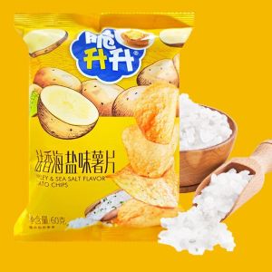 现货MY 脆升升-薯片-蜂蜜黄油味/法香海盐味/芥末海苔味 60克 CUISHENGSHENG-Potato Chips-Honey Butter Flavor/French Sea Salt Flavor/Wasabi Seaweed 60G