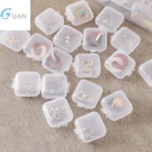 [COD] GUAN กล่องเก็บของพลาสติกแบบพกพาความจุขนาดใหญ่กันฝุ่นกล่องเครื่องประดับสร้อยคอต่างหูตกแต่งกล่องเครื่องประดับ