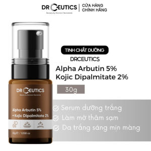 DrCeutics Tinh Chất Alpha Arbutin Làm Sáng Da Mờ Nám Alpha Arbutin 5% Và Kojic Dipalmitate 2% (30gram) ( MÃ 221)