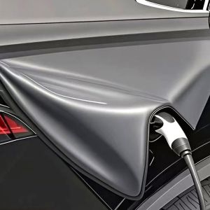 CRUSHES Waterproof Electric Car Charger Cover Universal Dustproof EV Charging Port Cover Durable Transparent Charging Port Protector Shield Outdoor Use