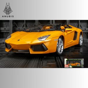 Mô Hình Xe Ôtô Kim Loại 1/24 Siêu Xe LAMBORGHINI AVENTADOR ROADSTER Sẵn Đế Để Trưng Bày Bàn Làm Việc Làm Đồ Chơi Trẻ Em