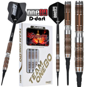 ONE80 SOFT TIP DART - 19G Tom Yang Emperor II 90% Tungsten Soft Darts (DART ARROW LEMBUT)