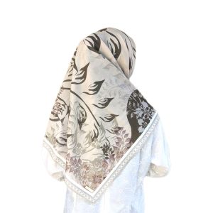 Soutfits Hijab Motif Sakha Series 01 Scraft - Hijab Segi Empat Bahan Voal Twist Premium - Kerudung