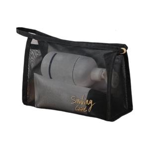 ที่จัดระเบียบแบบพกพาความจุสูงการออกแบบที่ชัดเจนกระเป๋าเครื่องสำอางท่องเที่ยวตาข่ายกันน้ำที่เก็บอุปกรณ์ในห้องน้ำ